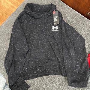 Under armour sweatshirt.  Black speckled.  Size M.  New with tags.